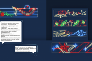 Разработка световых перетяжек в 2д