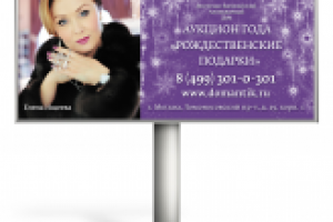 Рождественские билборды с Еленой Ищеевой