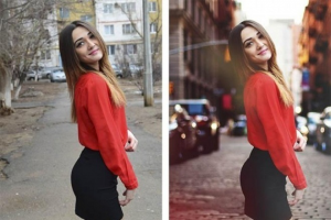 Замена фона на фотографии