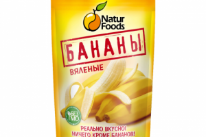 Упаковка для Сушеных Бананов ТМ Natfoods