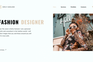 Landing page для дизайнера