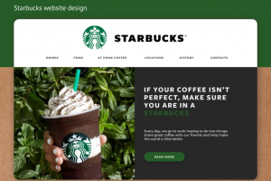 Starbucks Landing page (креативная версия)