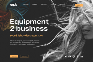 Дизайн landing page для компании EQ2B