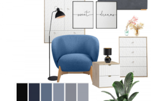 Концептуальный коллаж гостиной