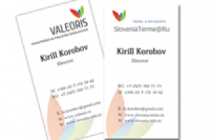 Двухсторонняя визитка