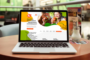 Вёрстка проекта hi-food - здоровые инновации
