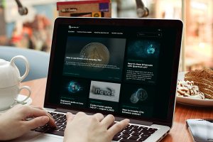 Вёрстка блога для компании quantum