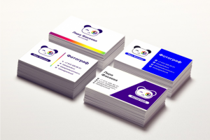 Варианты визитных карточек + разработка логотипа