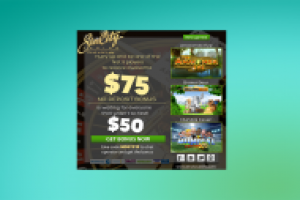 Дизайн и верстка html письма для онлайн казино.