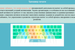 Сайт тренажер печати