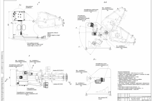 Электроснабжение стенда "Кантователь" для сборки узла комбайна