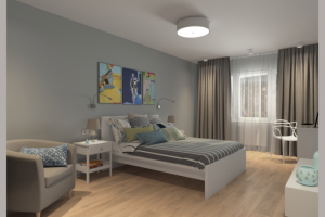 Типовая двухкомнатная квартира. Спальня