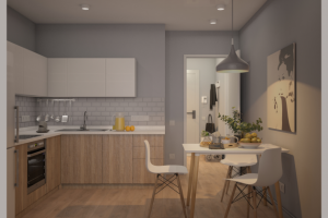 Проект типовой однушки. Кухня