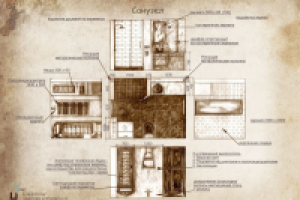 Хороший дом. Развертка санузла