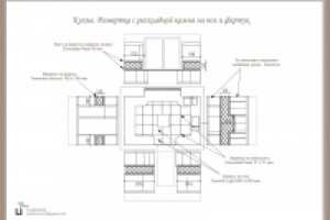 Ильинка. Кухня. Развертка
