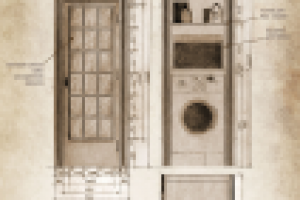 Хороший дом. Чертеж шкафа-телефонной будки для санузла