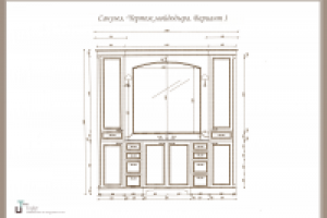 Ильинка. Санузел. Чертеж мойдодыра
