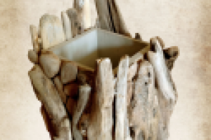 Декоративная подставка. Верки обкатанные морем, патина