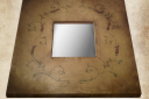 Зеркало. Ручная роспись, патина