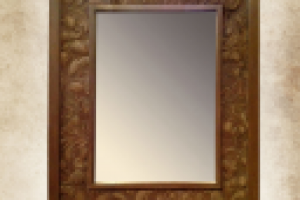 Зеркало. Ручная роспись, патина, декор