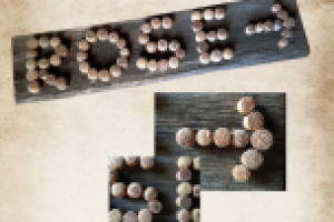 Декоративное панно с надписью