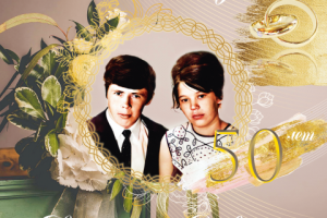 Баннер для золотой свадьбы