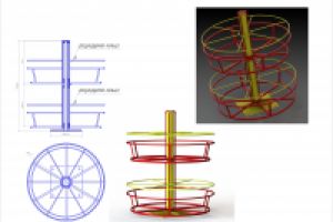 Двухярусный бухтодержатель