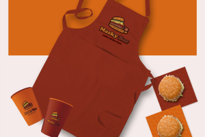 Фирменный стиль для для передвижного фасфуд кафе MaskyBar