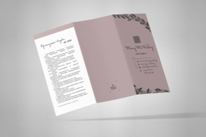 Листовка для свадебного агентства "MarryMeWedding"