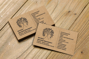 Дизайн визитки для массажиста