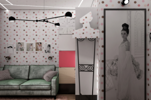 Дизайн - проект  комнаты Одри Хепберн/квартира 90 м кв