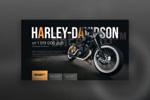 Landing Page for motorcycle