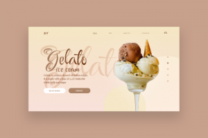 Landing Page fo Ice Cream store