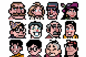 16x16 portrait sprites