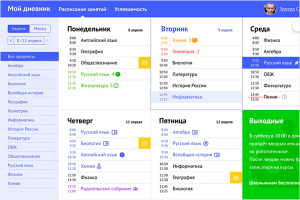 Электронный дневник школьника