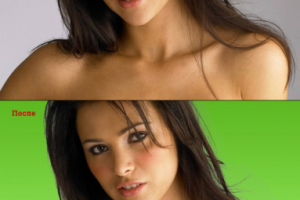 Обтравка девушки + волосы