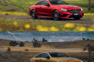 Лето + машина в Осень + Машина