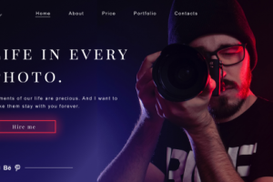 Прототип страницы фотографа