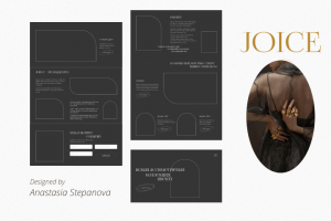 Прототип сайта предзаказа новой коллекции украшений Joice