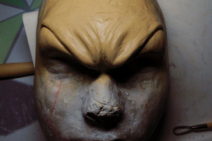 Лепка будущих зловещих бровей для образа