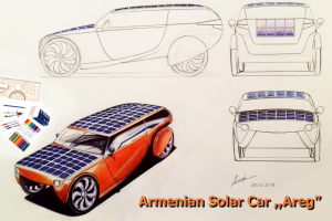 Скетч и чертеж автомобиля