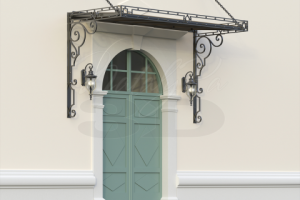 Кованый козырек