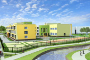 Визуализация здания школы