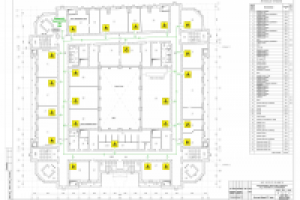 Схема эвакуации МГН из здания. (Стадия П, раздел ОДИ)