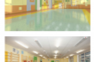 Интерьер спортзала общественного здания