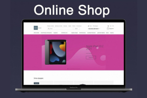 Сайт: Минималистичный онлайн-магазин техники