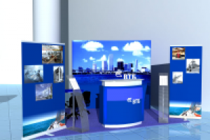 Стенд ВТБ из POS-материалов.