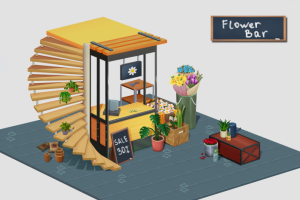 loft style flower shop