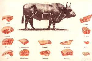 Схема разделки говядины