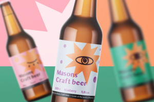 Этикетка для крафотового пива Masons beer